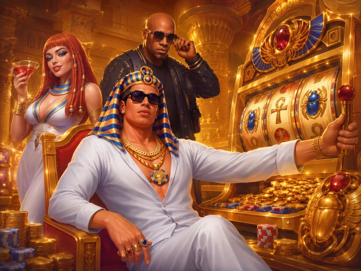 Golden Egyptian Slot Machine Jackpot
